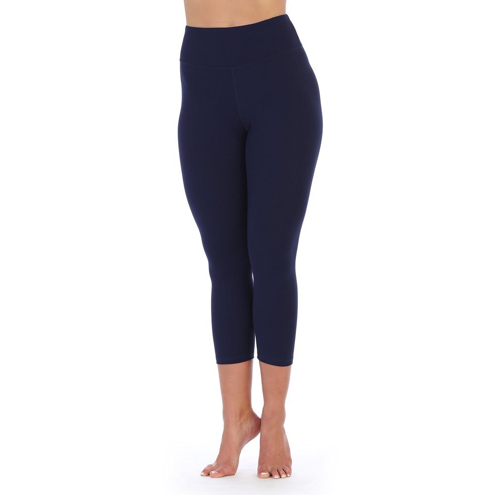 American Fitness Couture Womens Compression High Rise Workout Capri Leggings M